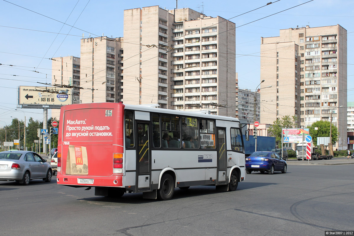 Санкт-Петербург, ПАЗ-320412-05 № 7650