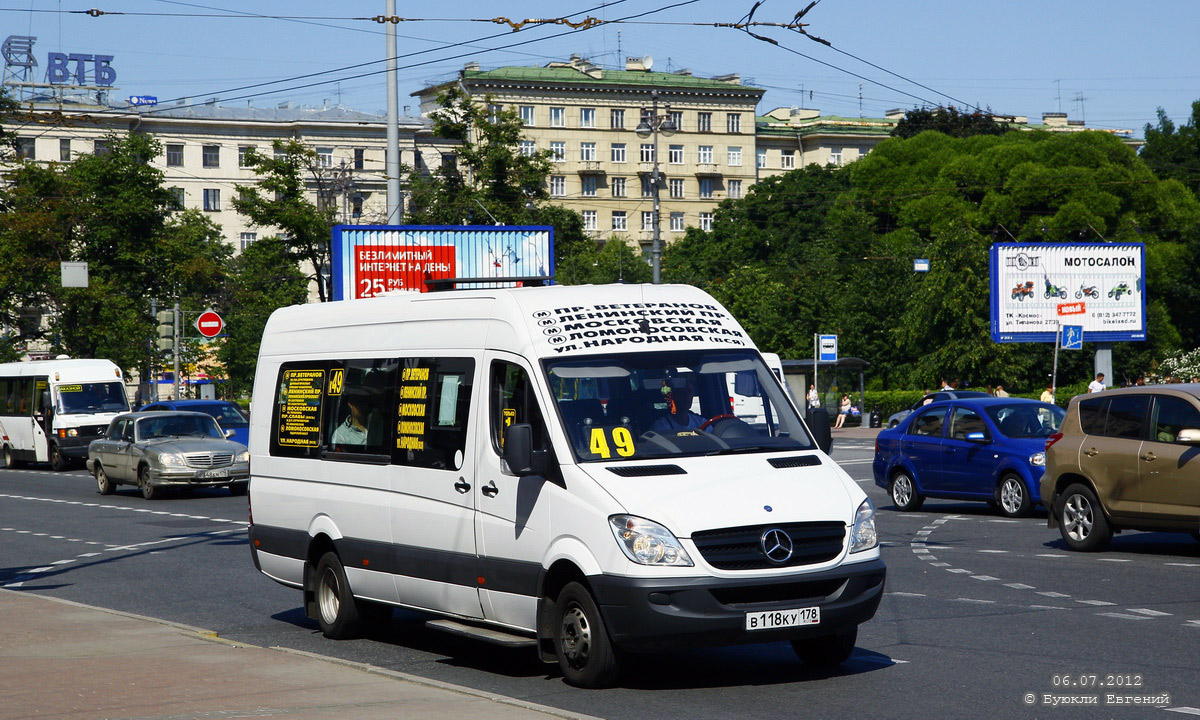 Санкт-Петербург, Луидор-22360C (MB Sprinter) № В 118 КУ 178