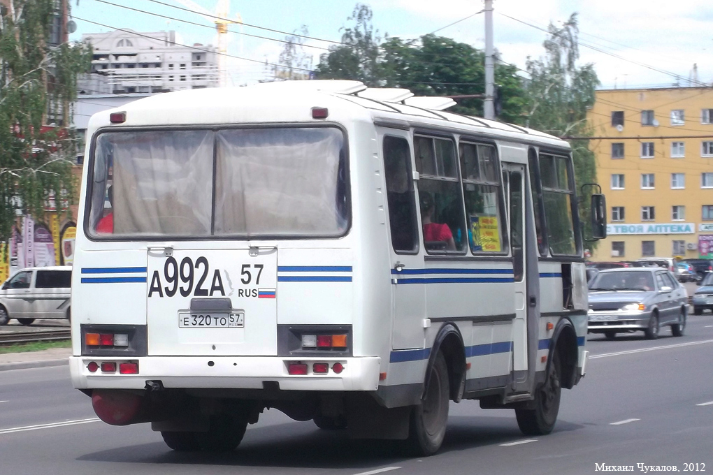 Орловская область, ПАЗ-3205-110 № Е 320 ТО 57