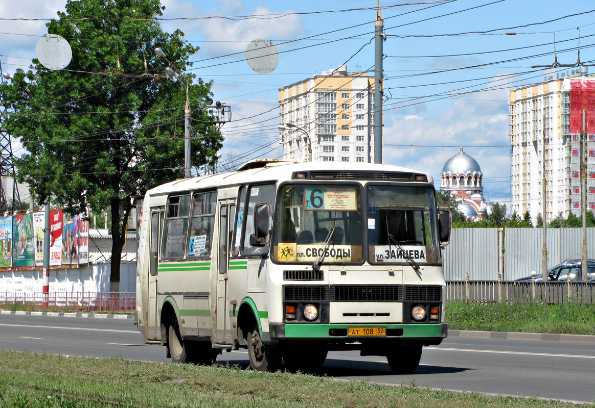 Нижегородская область, ПАЗ-32054 № АТ 108 52