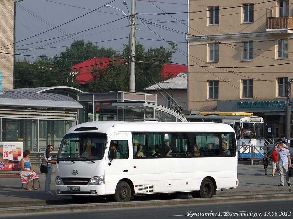 Свердловская область, Hyundai County Kuzbass № С 883 КУ 96