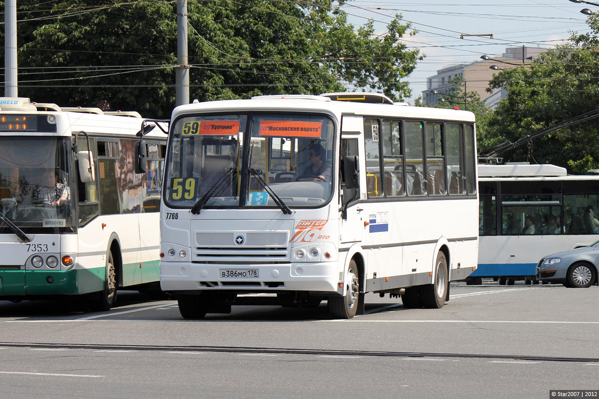 Санкт-Петербург, ПАЗ-320412-05 № 7766