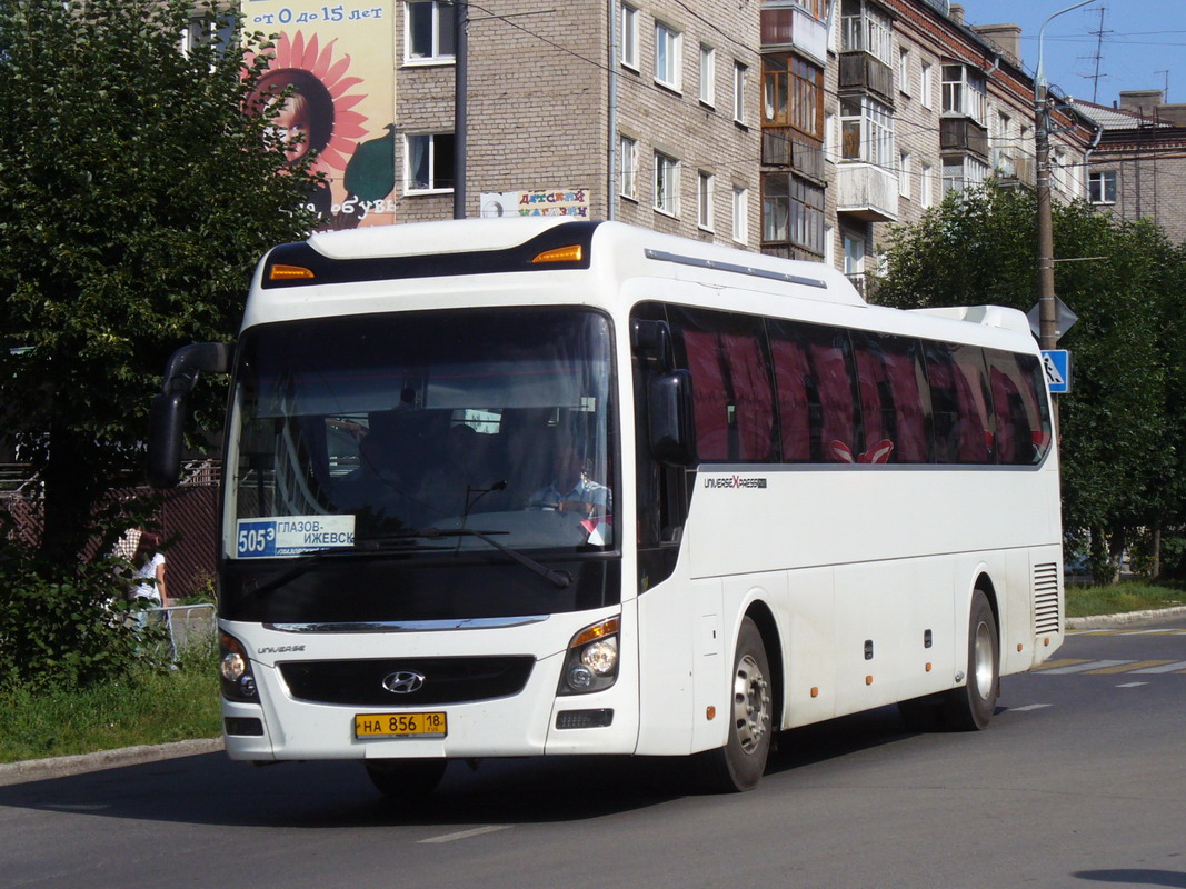 Удмуртия, Hyundai Universe Express Noble № НА 856 18 — Фото — Автобусный  транспорт