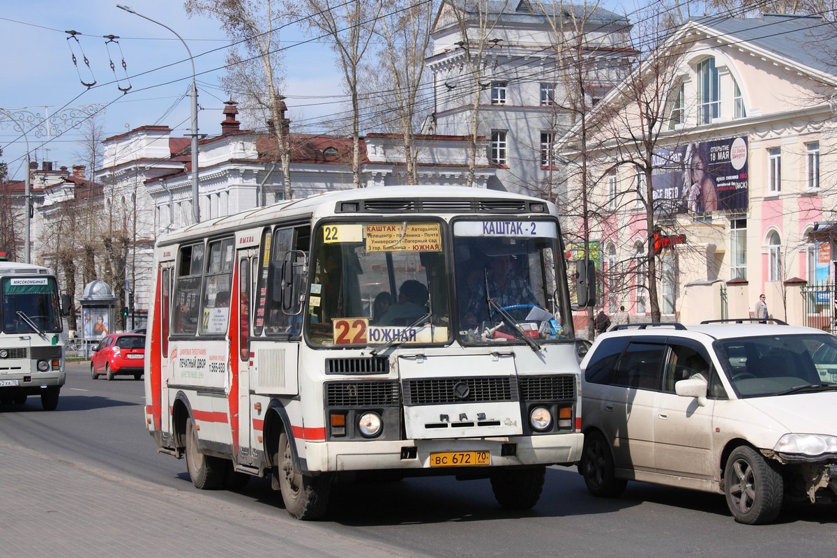 Томская область, ПАЗ-32051-110 № ВС 672 70