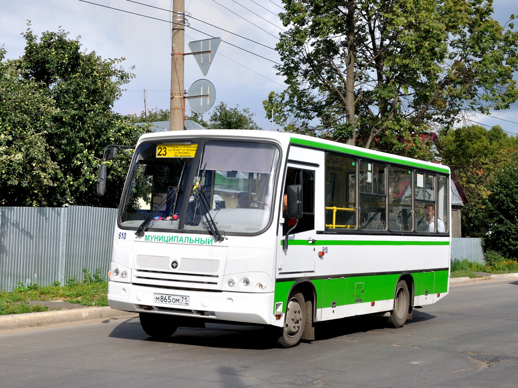 Тульская область, ПАЗ-320402-03 № 610