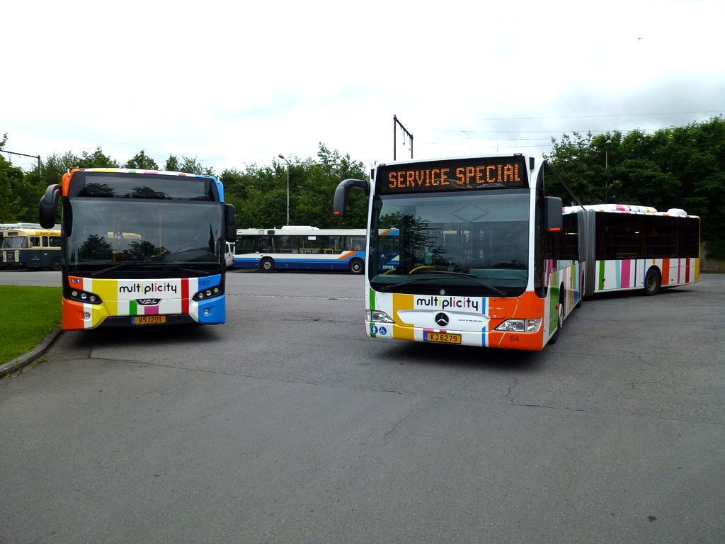 Люксембург, VDL Citea SLF-120.310 № 688; Люксембург, Mercedes-Benz O530G Citaro facelift G № 64