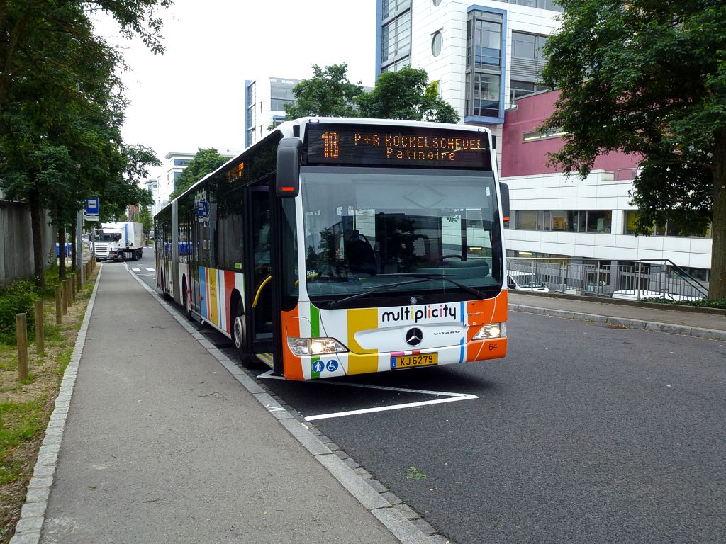 Люксембург, Mercedes-Benz O530G Citaro facelift G № 64