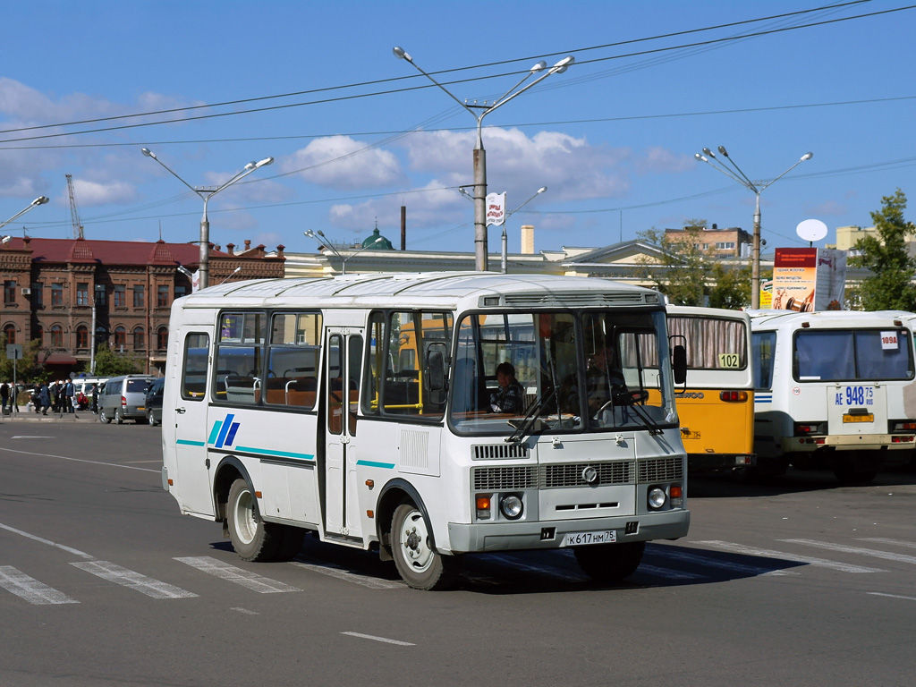 Забайкальский край, ПАЗ-32053 № К 617 НМ 75