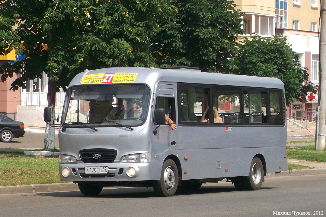 Орловская область, Hyundai County LWB C09 (ТагАЗ) № А 170 ТН 57