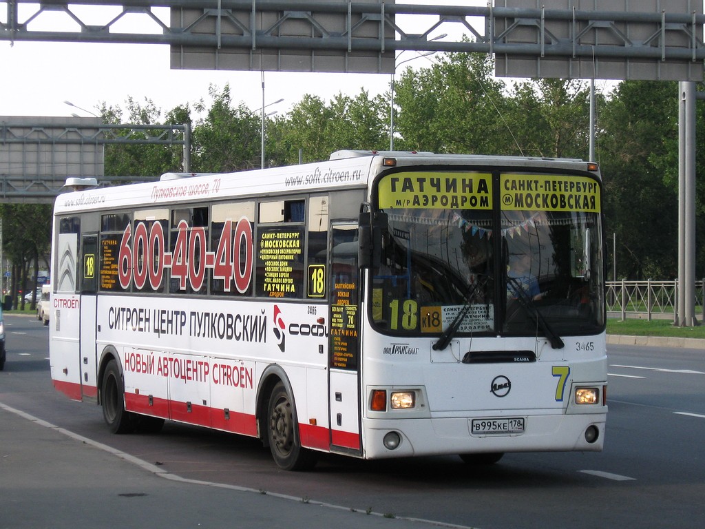 Leningrad Gebiet, LiAZ-5256.58 Nr. 3465