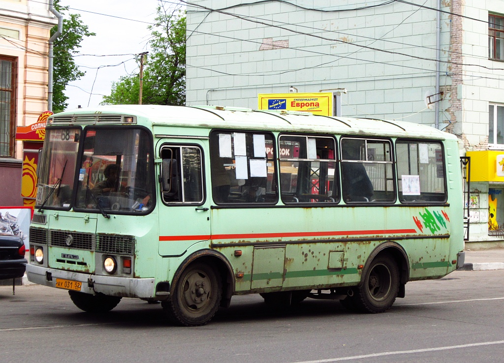 Нижегородская область, ПАЗ-32054 № АУ 031 52