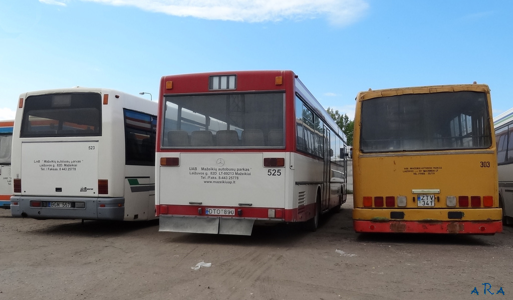 Lietuva, Mercedes-Benz O405 № 525; Lietuva, Ikarus 260.37 № 303