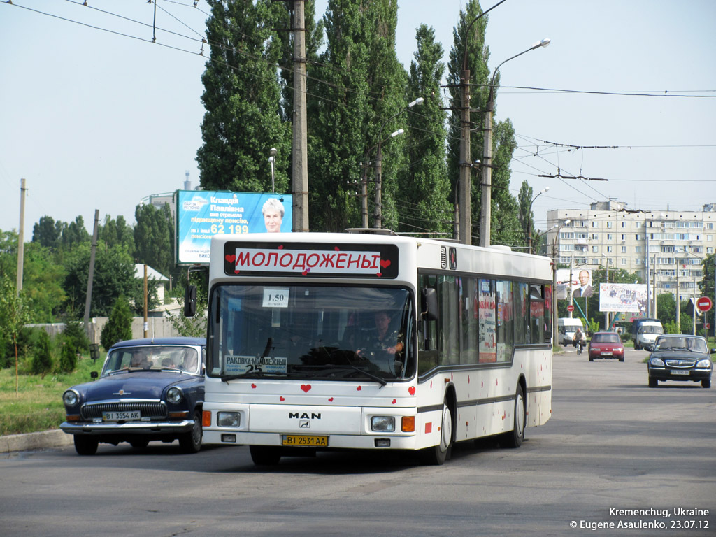 Полтавская область, MAN A10 NL222 № BI 2531 AA