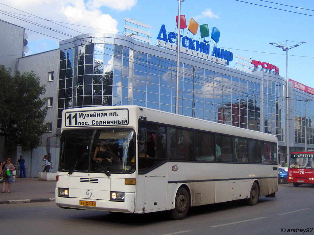 Saratov region, Mercedes-Benz O405 # АХ 124 64