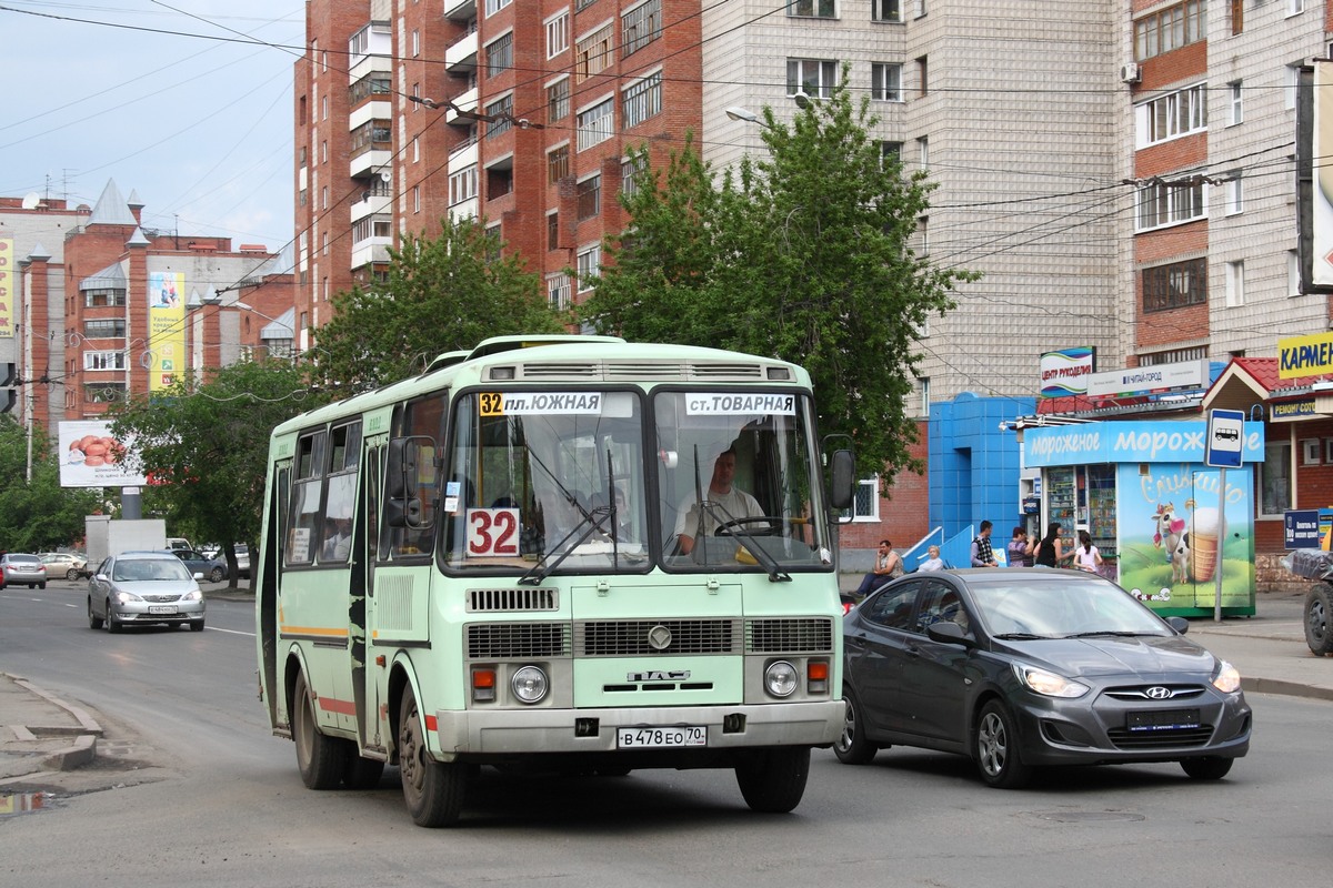 Томская область, ПАЗ-32053 № В 478 ЕО 70