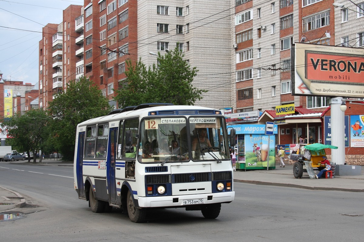 Томская область, ПАЗ-32051-110 № В 753 ВМ 70