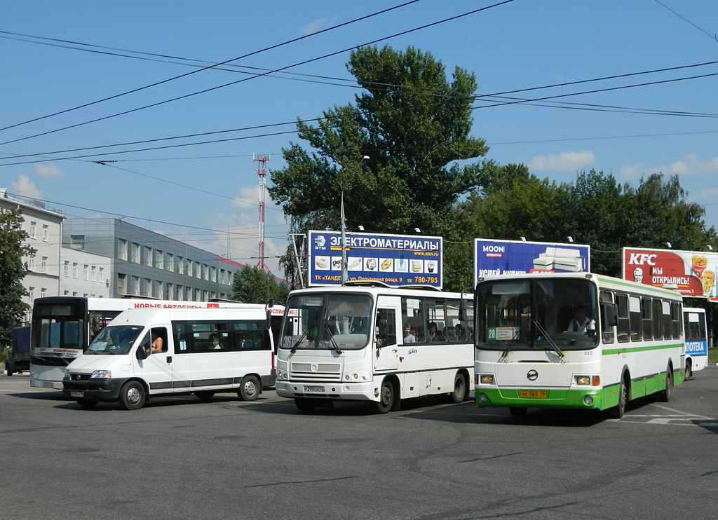 Ярославская область, FIAT Ducato 244 [RUS] № К 742 АН 76; Ярославская область, ПАЗ-320402-03 № Р 299 СМ 76; Ярославская область, ЛиАЗ-5256.36 № 025