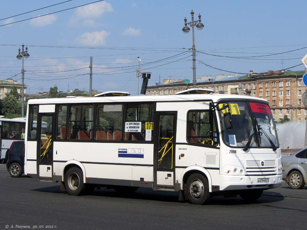 Санкт-Петербург, ПАЗ-320412-05 № 7809