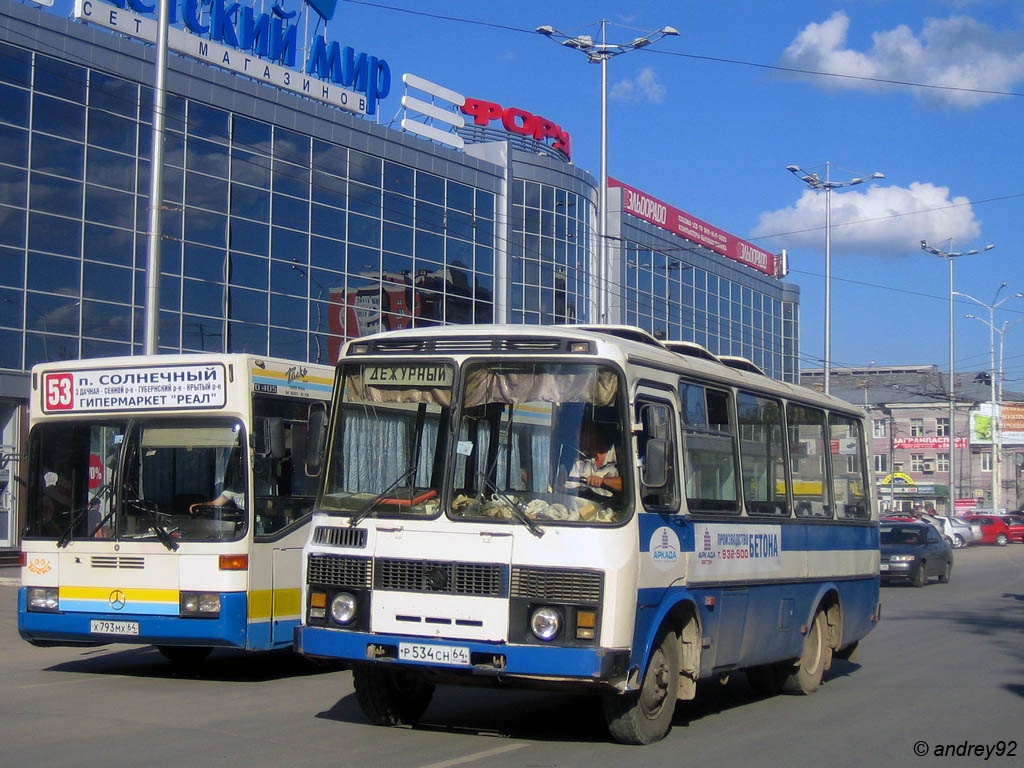 Саратовская область, ПАЗ-3205 (00) № Р 534 СН 64