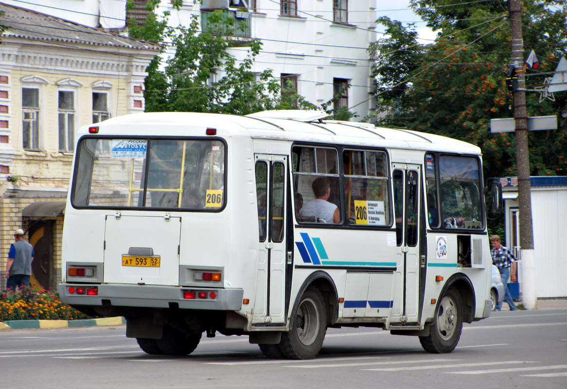 Нижегородская область, ПАЗ-32054 № АТ 593 52