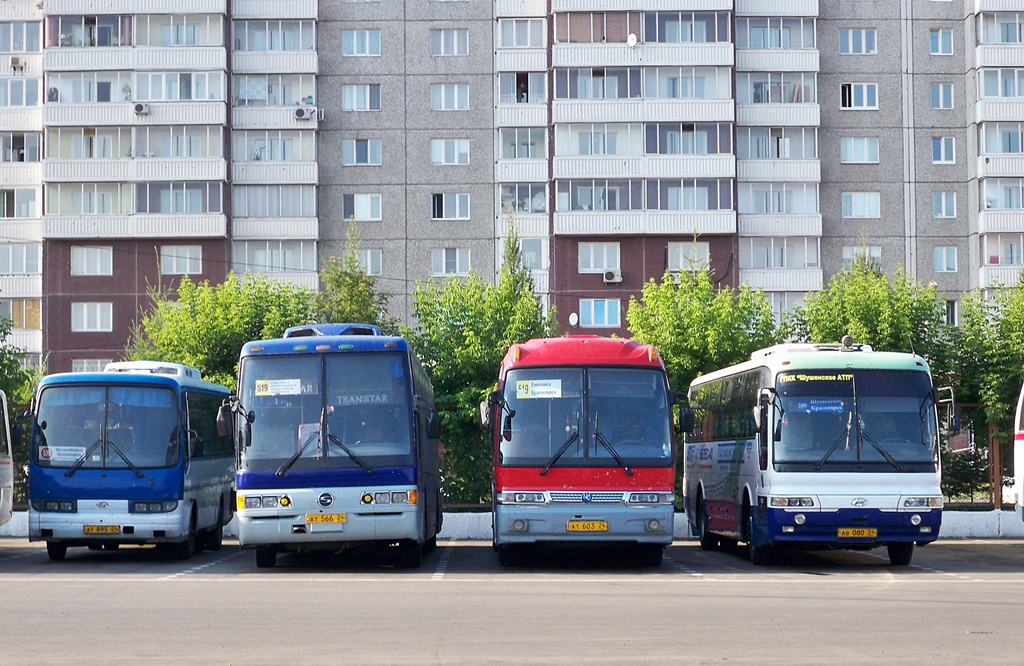 Красноярский край, SsangYong TransStar № АТ 566 24; Красноярский край, Kia KM948 Granbird Greenfield № АТ 603 24; Красноярский край — Разные фотографии