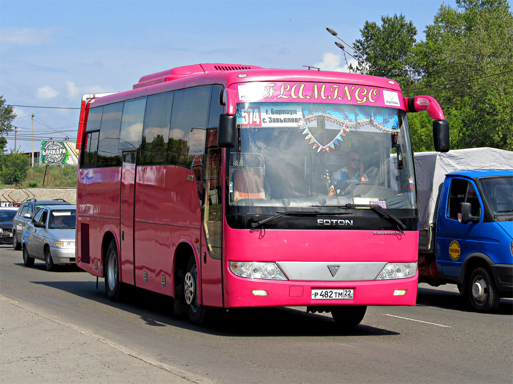 Алтайский край, Foton BJ6830U6LFB-1 № Р 482 ТМ 22 — Фото — Автобусный  транспорт