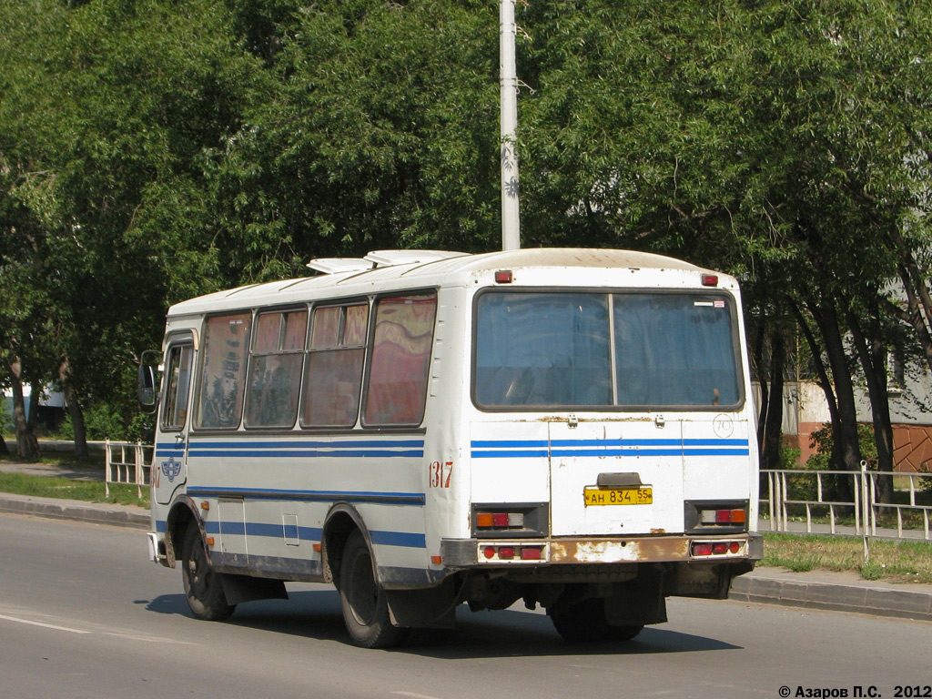 Омская область, ПАЗ-32053 № 1317