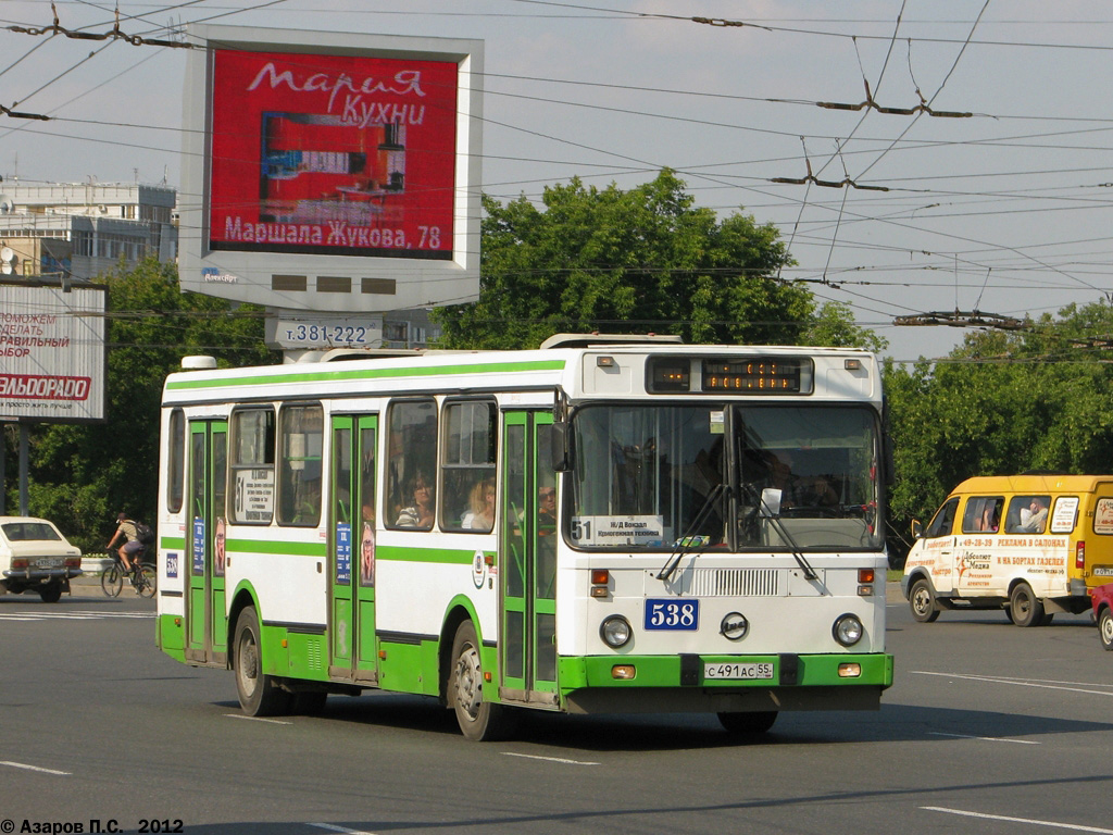 Omsk region, LiAZ-5256.45 Nr. 538