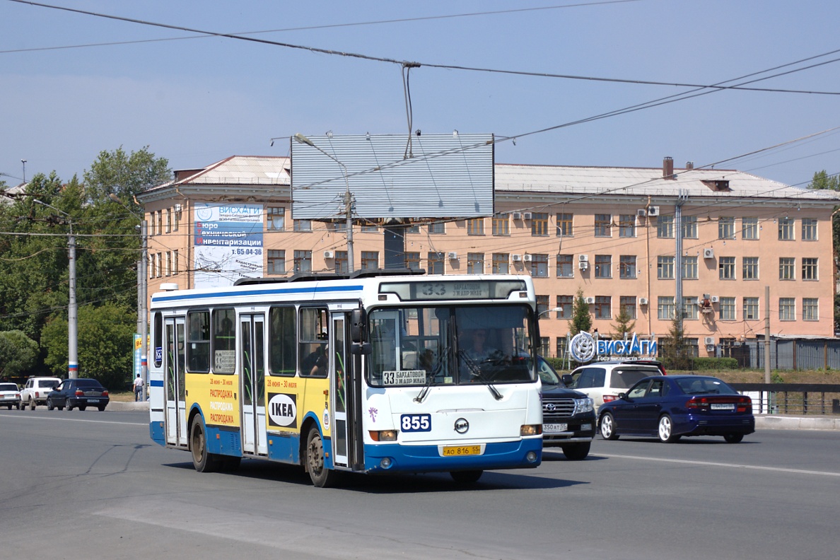 Omsk region, LiAZ-5256.45 Nr. 855