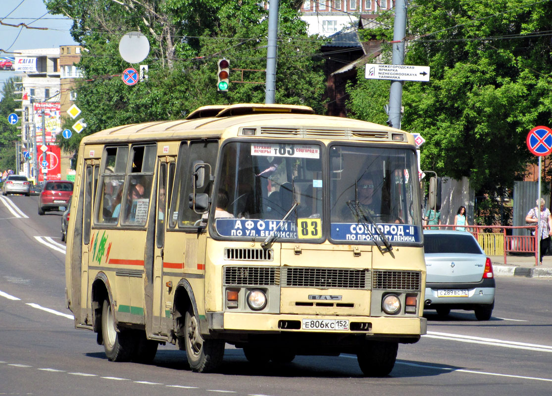 Нижегородская область, ПАЗ-32054 № Е 806 КС 152