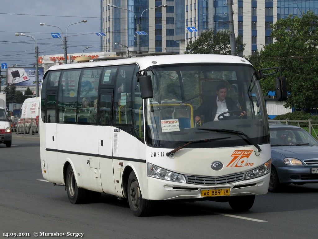 Санкт-Петербург, Yutong ZK6737D № 2088