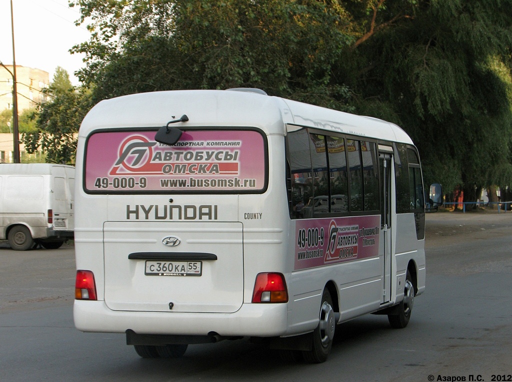 Омская область, Hyundai County Deluxe № С 360 КА 55