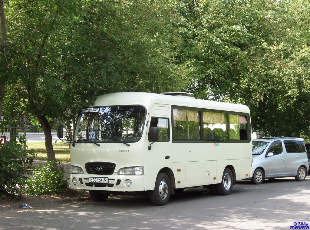 Алтайский край, Hyundai County SWB (РЗГА) № О 801 ОР 22