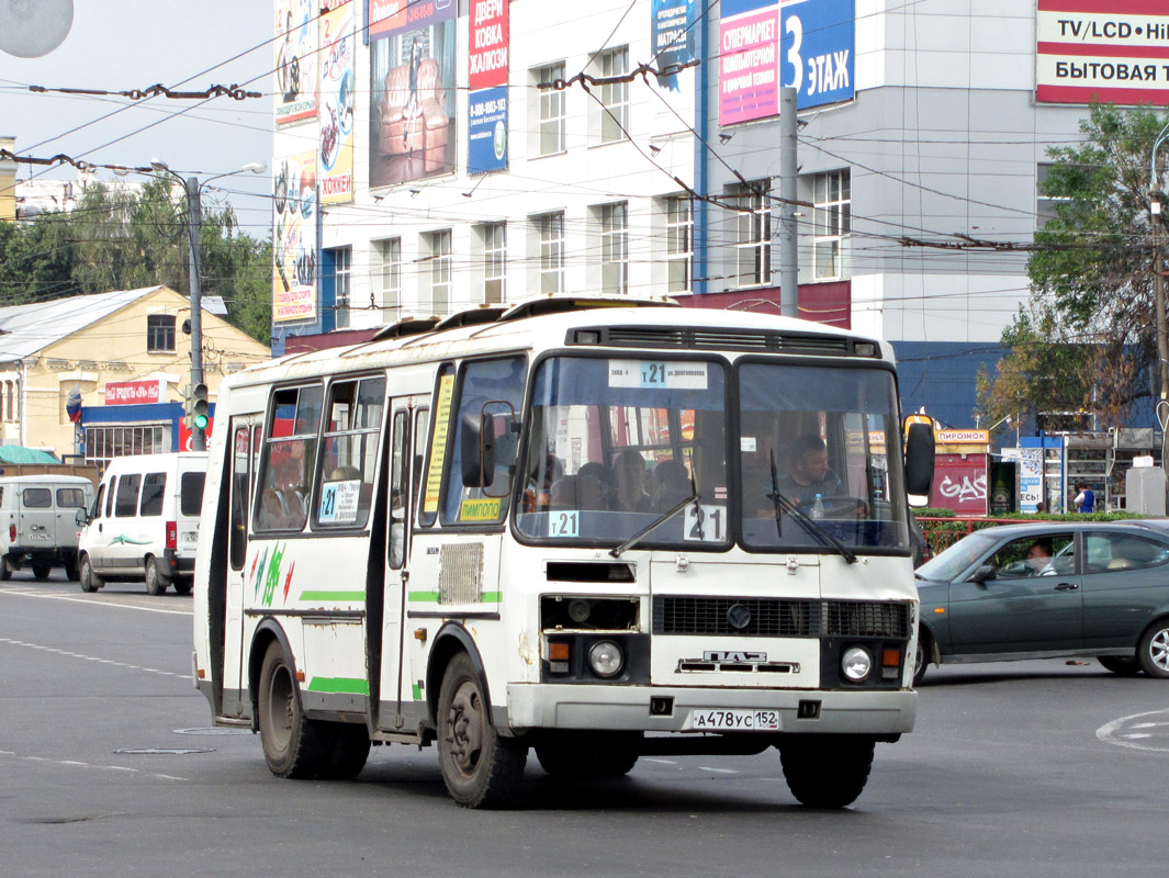 Нижегородская область, ПАЗ-32054 № А 478 УС 152