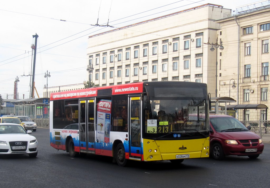 Санкт-Петербург, МАЗ-206.067 № В 028 ВМ 178