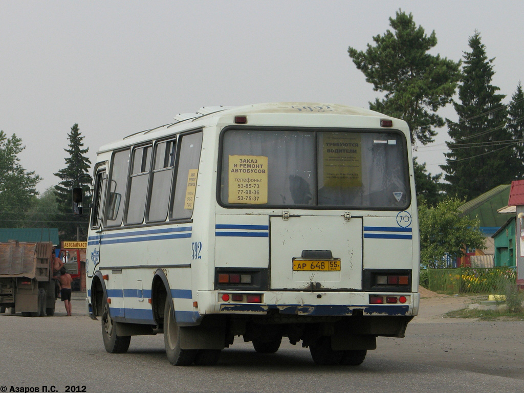 Omsk region, PAZ-32053 č. 592