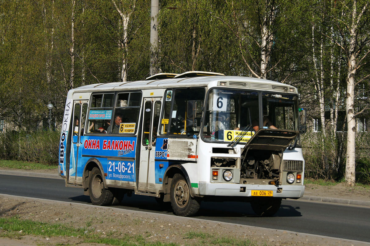 Архангельская область, ПАЗ-32054 № АЕ 006 29