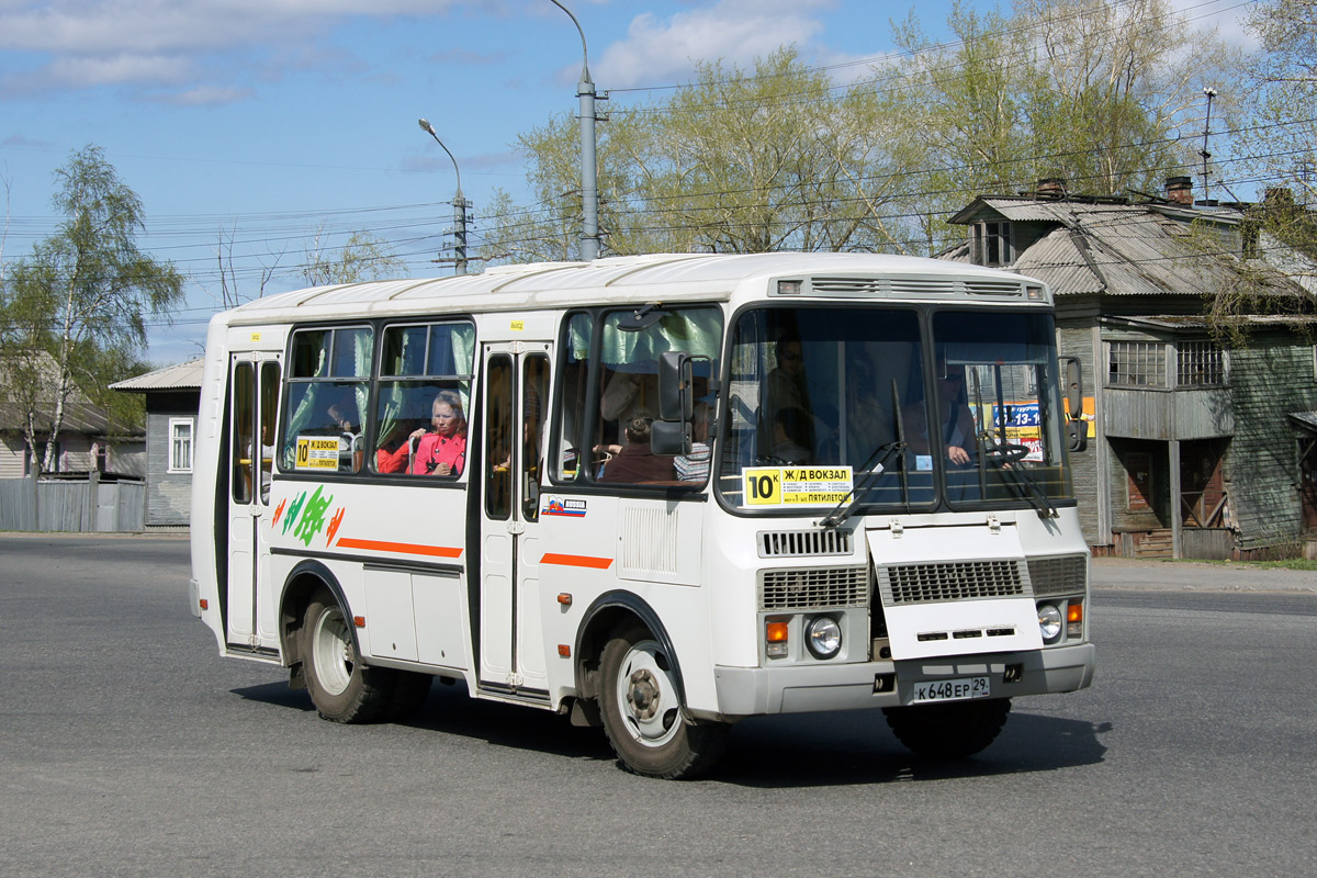 Архангельская область, ПАЗ-32054 № К 648 ЕР 29