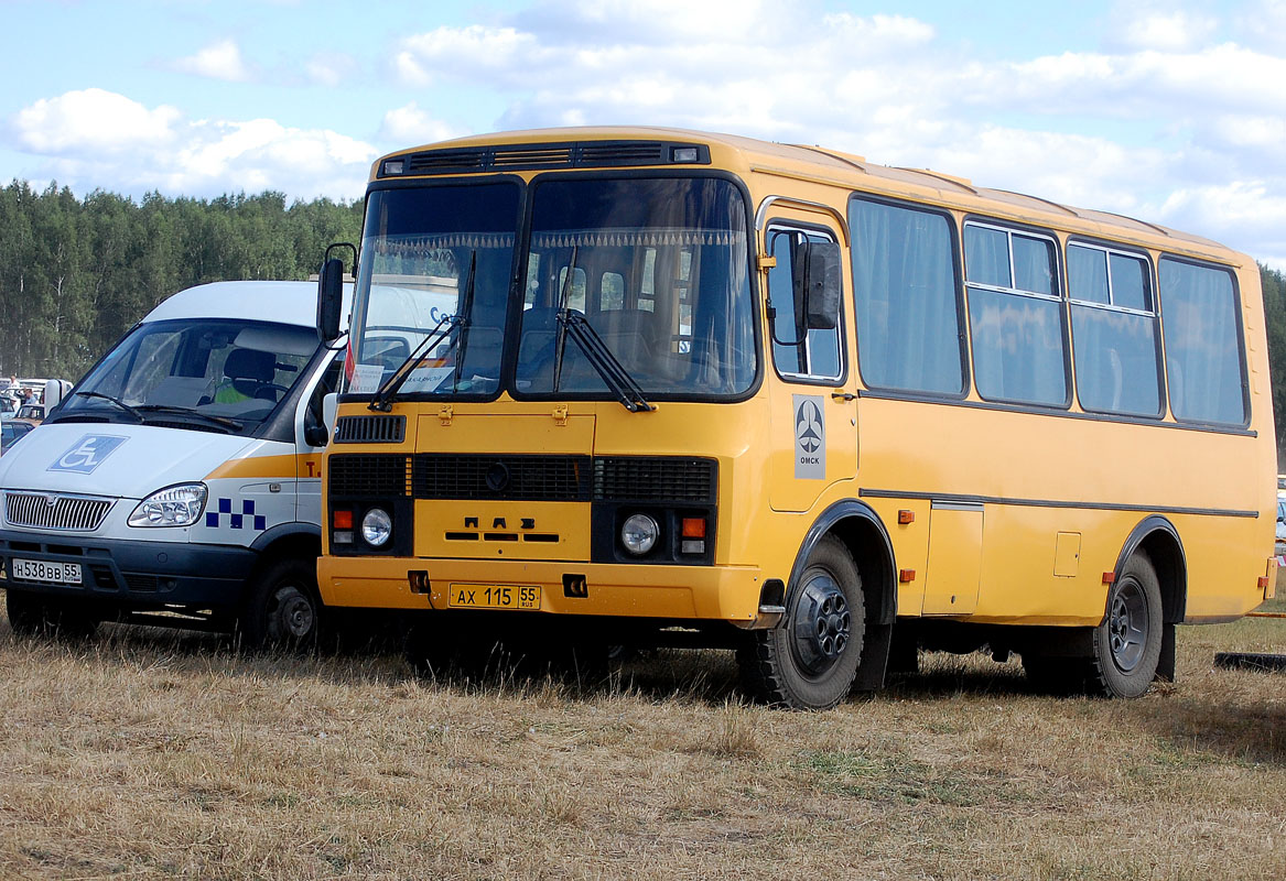 Омская область, ПАЗ-32053 № АХ 115 55