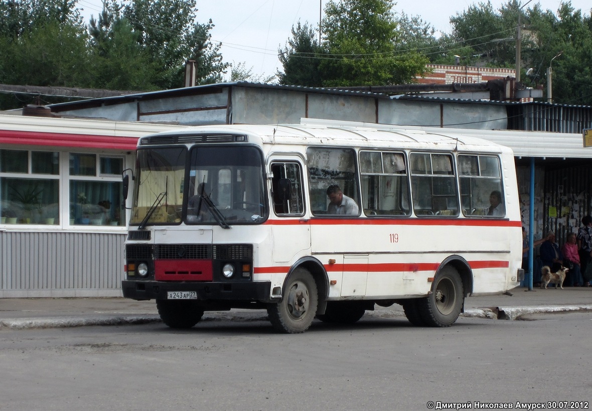 Хабаровский край, ПАЗ-32051-110 № 119