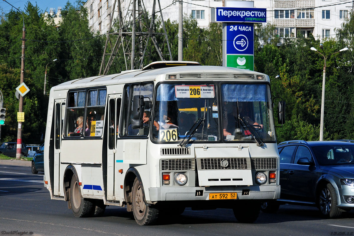 Нижегородская область, ПАЗ-32054 № АТ 592 52