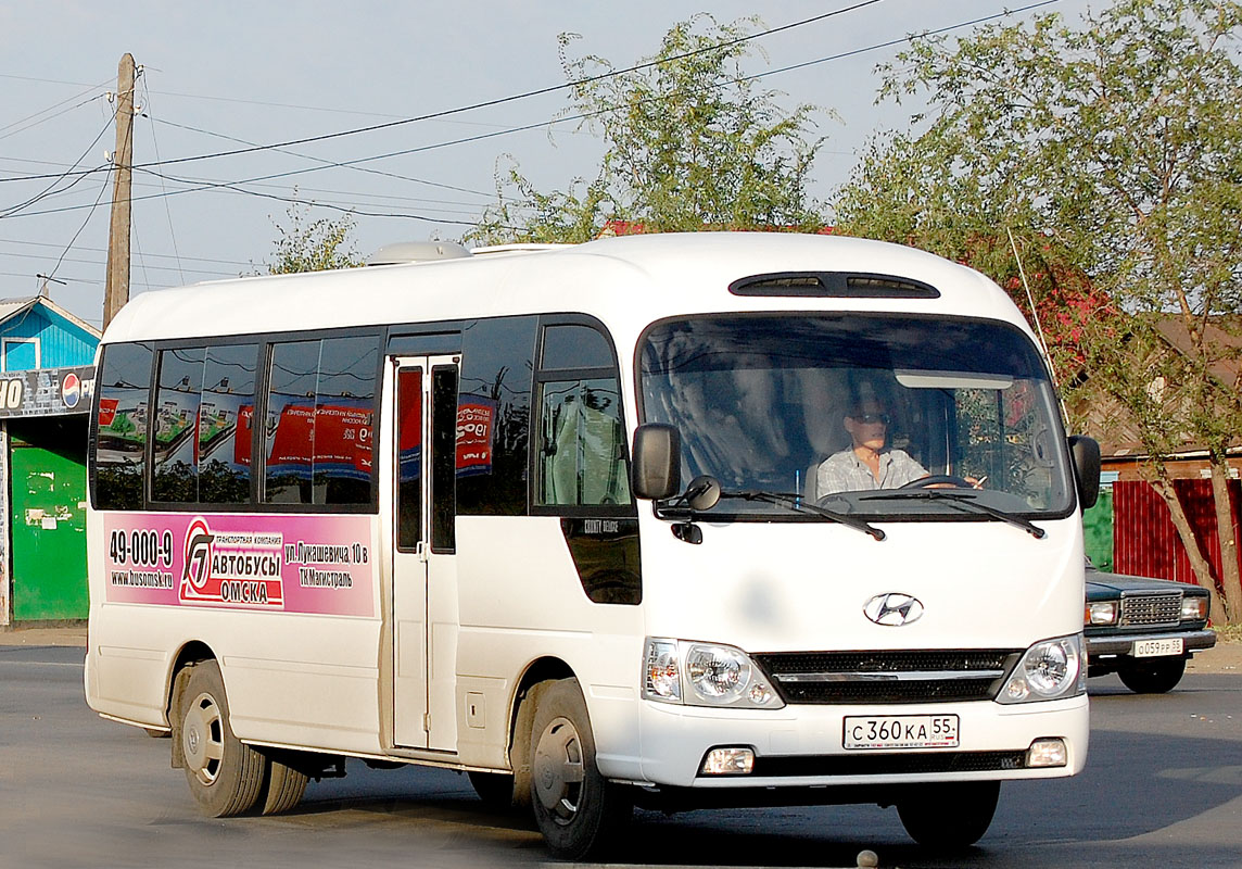 Омская область, Hyundai County Deluxe № С 360 КА 55