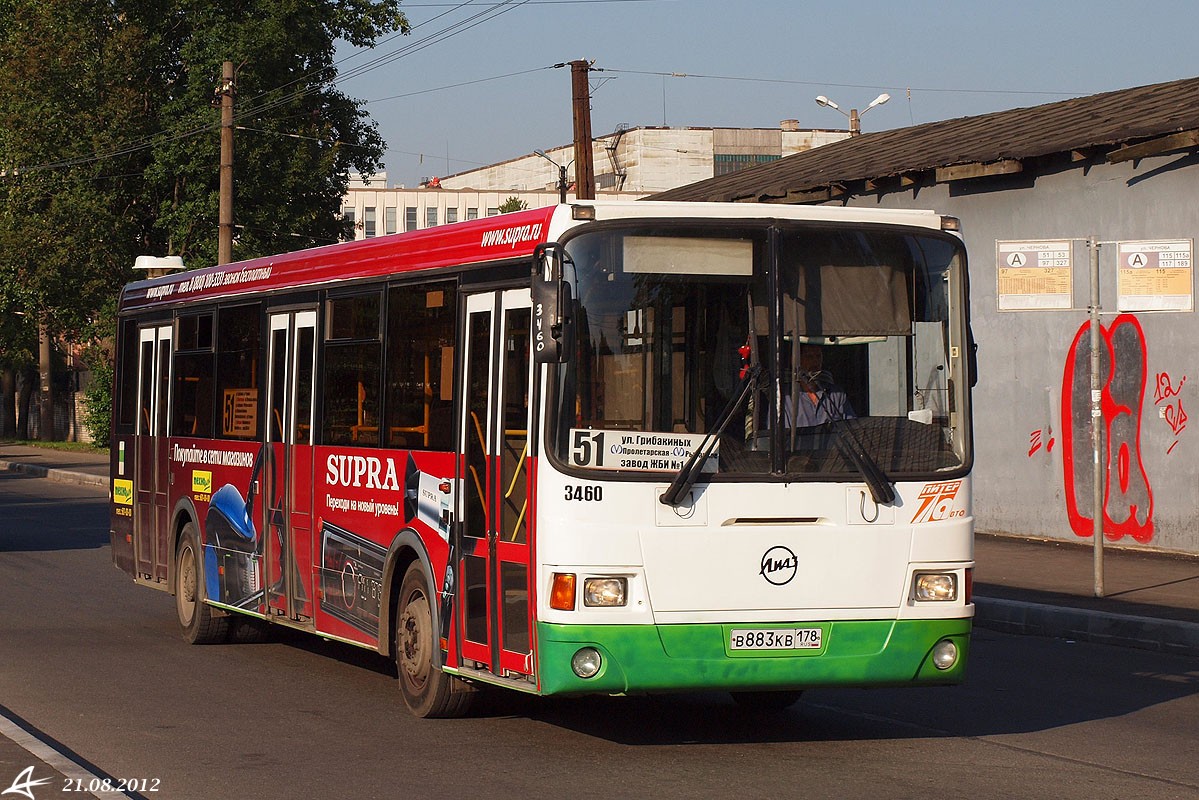 Санкт-Петербург, ЛиАЗ-5293.53 № 3460