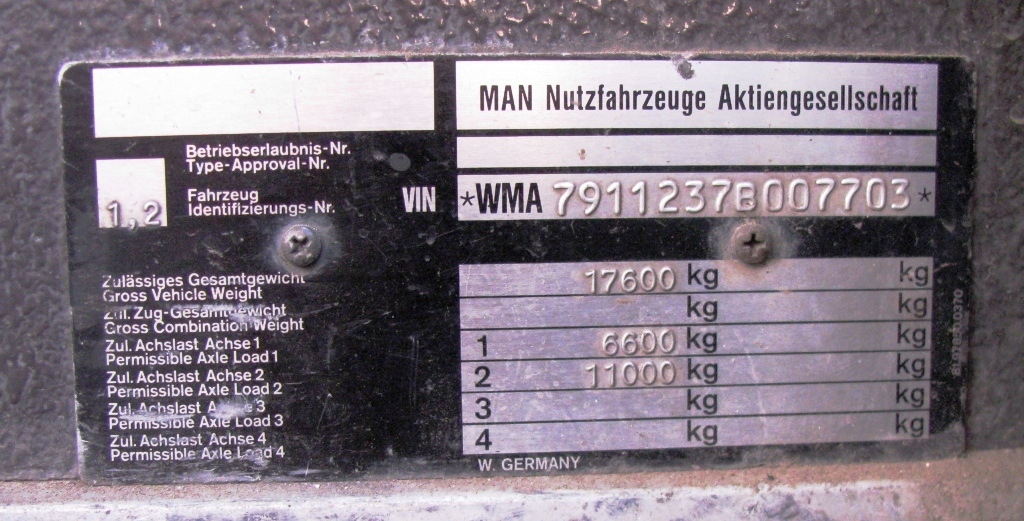 Пермский край, MAN 791 SL202 № АМ 538 59