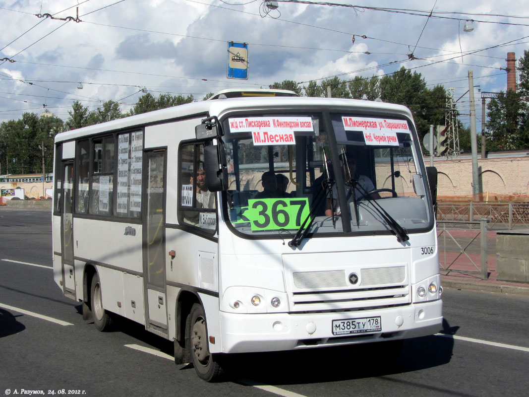 Санкт-Петербург, ПАЗ-320402-05 № 3006