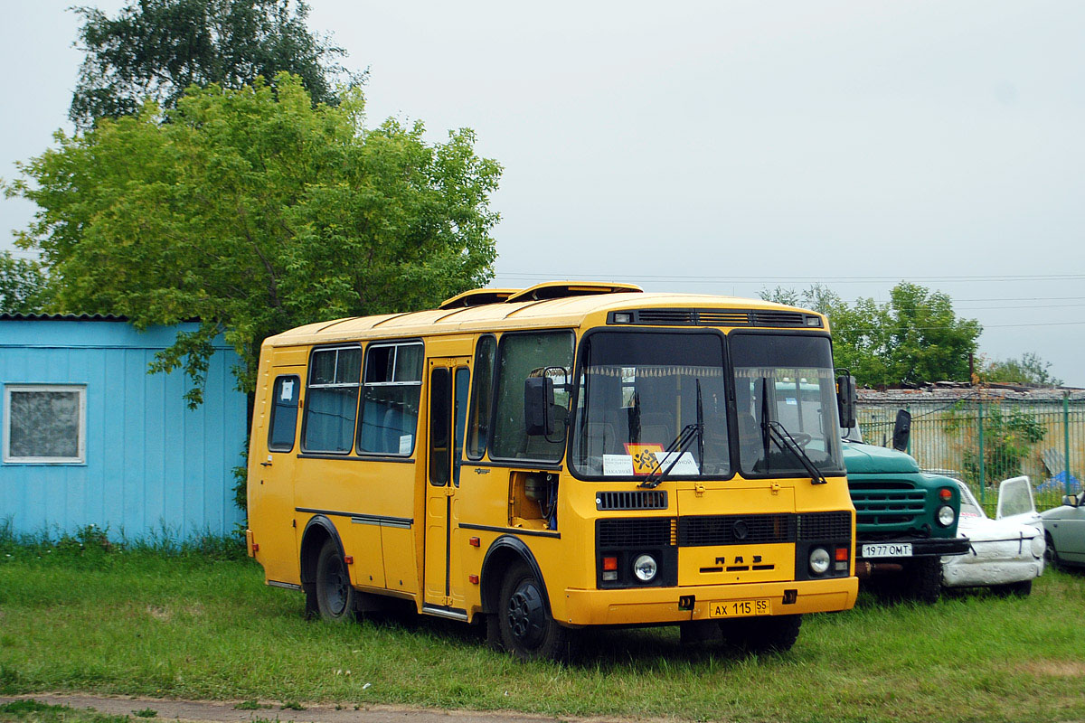 Омская область, ПАЗ-32053 № АХ 115 55