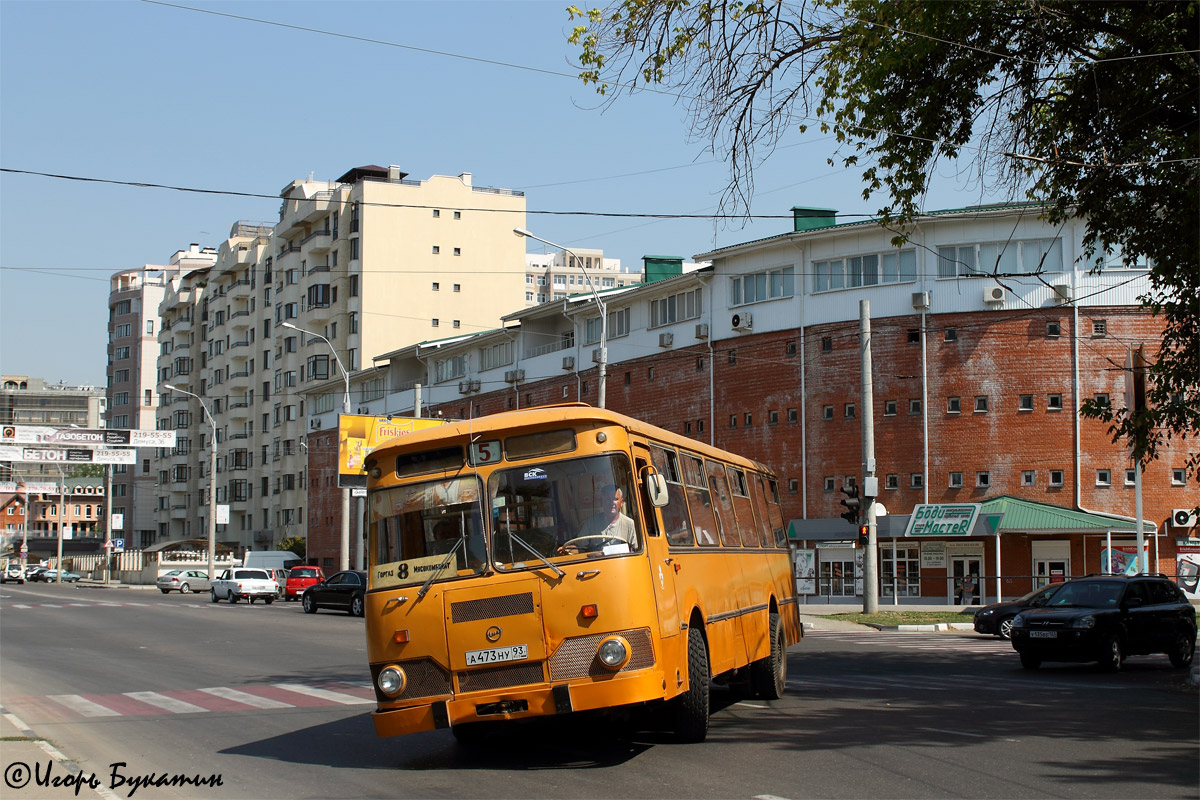 Краснодарский край, ЛиАЗ-677М № А 473 НУ 93; Краснодарский край — Поездка на последнем краснодарском ЛиАЗ-677М 25.08.2012 г.