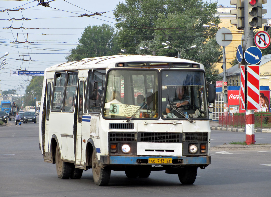 Нижегородская область, ПАЗ-32051-110 № АО 713 52