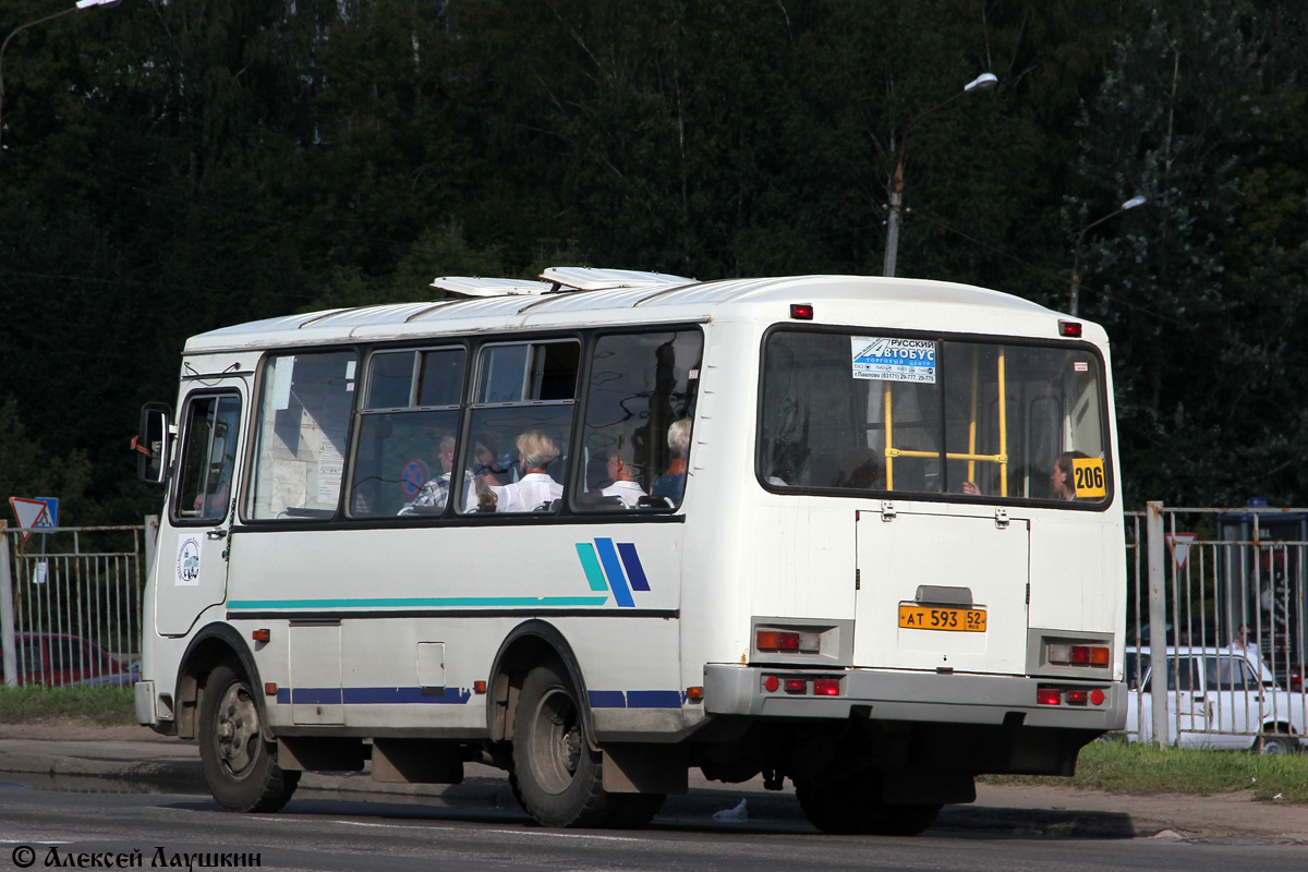 Нижегородская область, ПАЗ-32054 № АТ 593 52