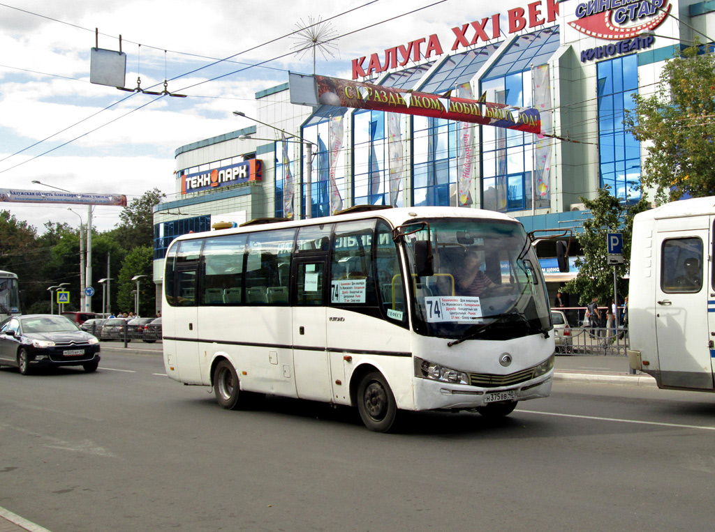 Калужская область, Yutong ZK6737D № Н 375 ВВ 40